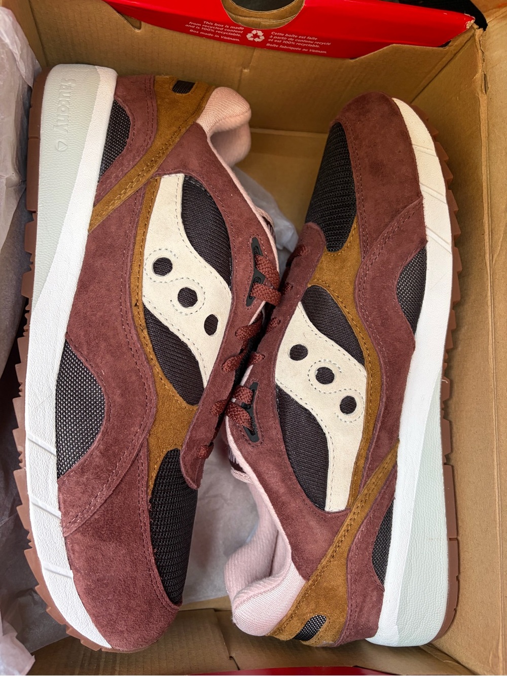 Saucony Men's Sneakers in Brown, Tan, Black, Cream - Picture 2 of 4